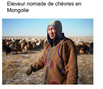 framacarte agriculture, Eleveur nomade de chèvres en Mongolie