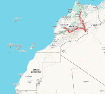 2024_Maroc, Tracé total Maroc entier